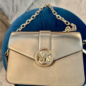 Michael Kors Gold Crossbody Bag